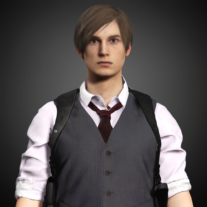 Leon Kennedy Character 3Dモデル .c4d .max .obj .3ds .fbx .stl .blend