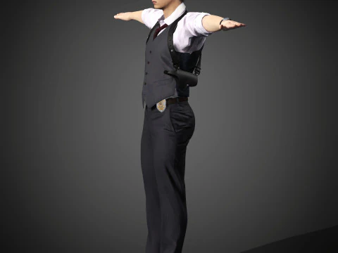 Leon Kennedy Character 3D Model