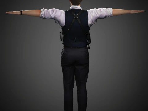 Leon Kennedy Character 3D Model