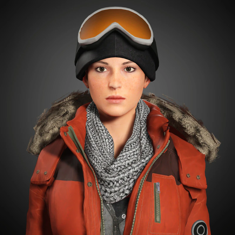 Lara Croft Character 3D Model .c4d .max .obj .3ds .fbx .stl .blend 