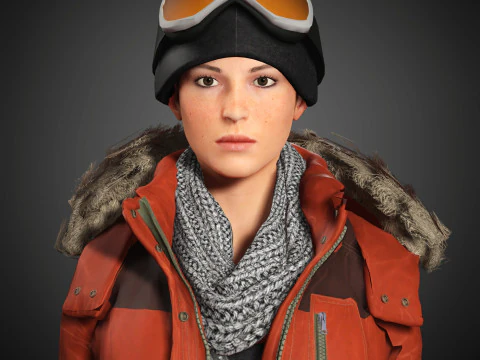Lara Croft Character 3D Model