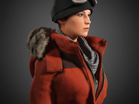 Lara Croft Character 3D Model