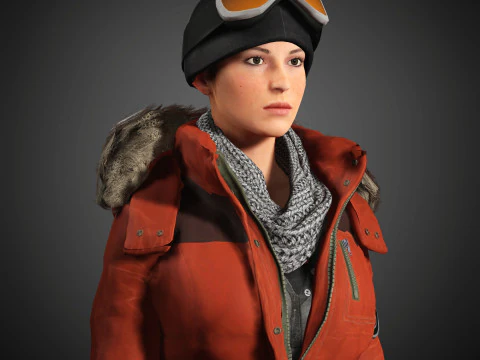 Lara Croft Character 3D Model