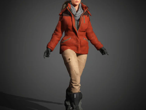 Lara Croft Character 3D Model