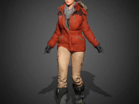Lara Croft Character 3D Model