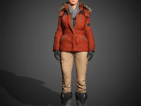 Lara Croft Character 3D Model