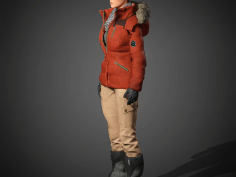 Lara Croft Character 3D Model