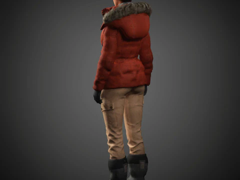 Lara Croft Character 3D Model