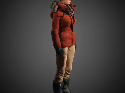 Lara Croft Character 3D Model