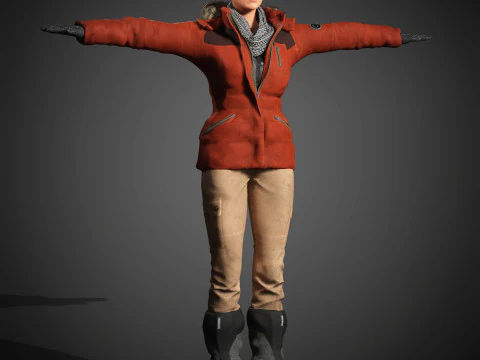 Lara Croft Character 3D Model