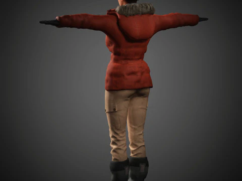 Lara Croft Character 3D Model