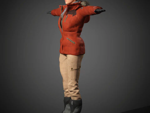 Lara Croft Character 3D Model