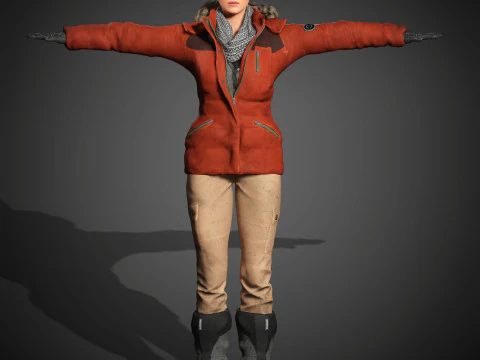 Lara Croft Character 3D Model