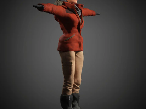 Lara Croft Character 3D Model