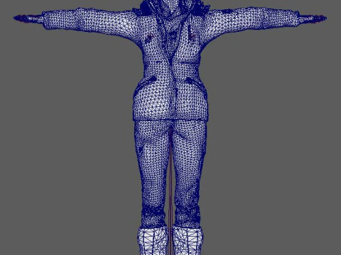 Lara Croft Character 3D Model