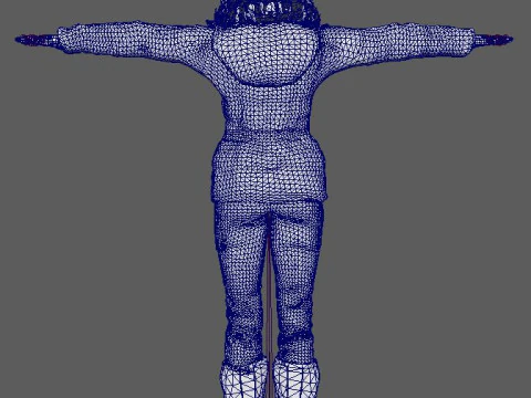 Lara Croft Character 3D Model