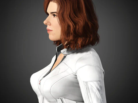 Black Widow Character 3D Model