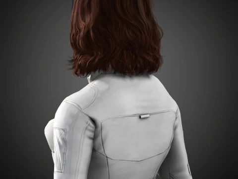 Black Widow Character 3D Model
