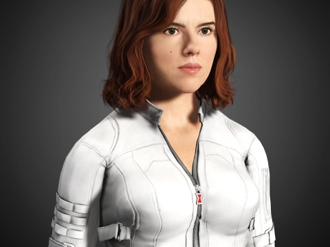 Black Widow Character Modelo 3D