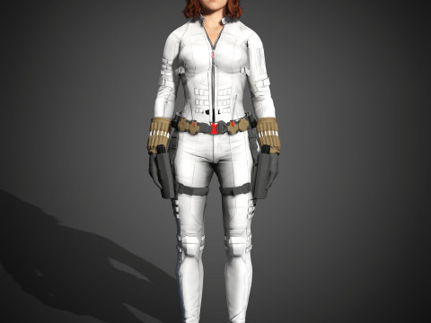 Black Widow Character Modelo 3D