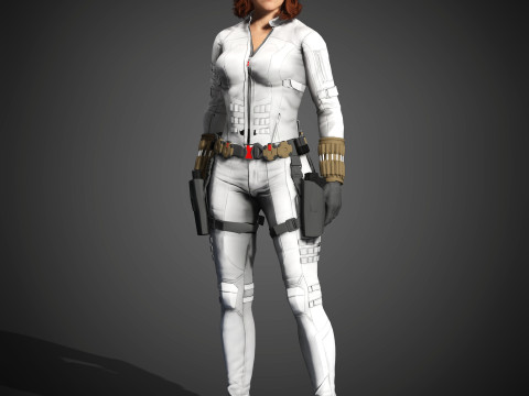 Black Widow Character Modelo 3D