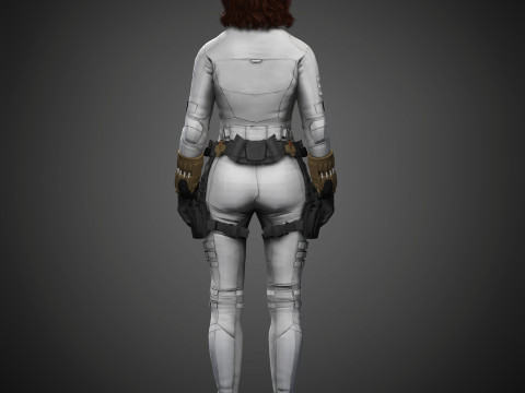 Black Widow Character Modelo 3D