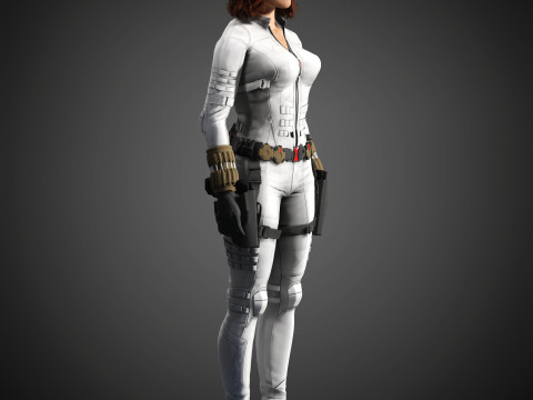 Black Widow Character Modelo 3D