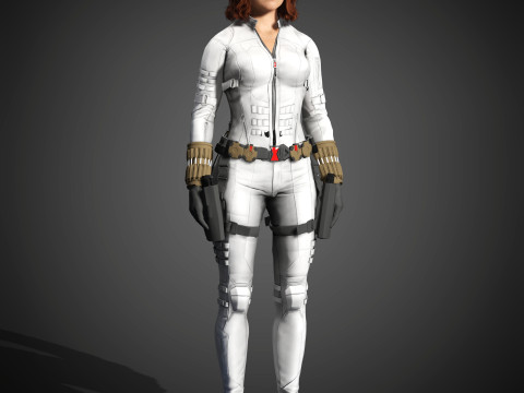 Black Widow Character Modelo 3D