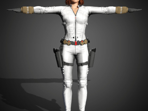 Black Widow Character Modelo 3D