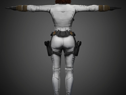 Black Widow Character Modelo 3D