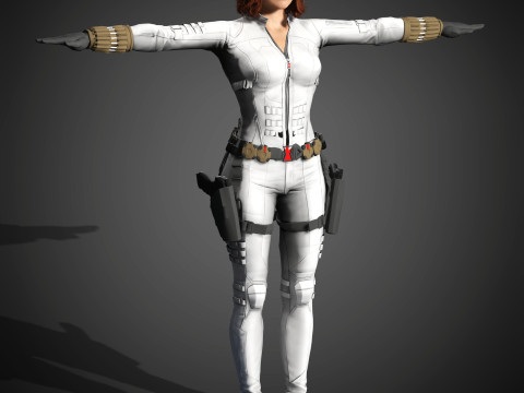 Black Widow Character Modelo 3D