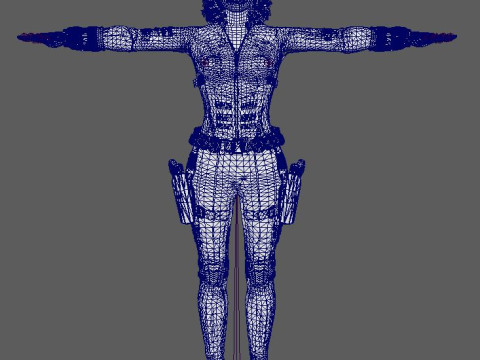 Black Widow Character Modelo 3D