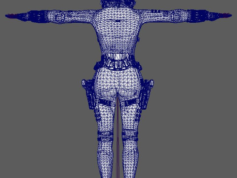 Black Widow Character Modelo 3D