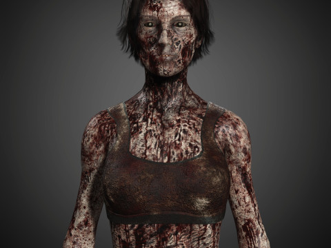 Zombie Character 3D Model