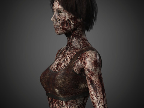Zombie Character 3D Model