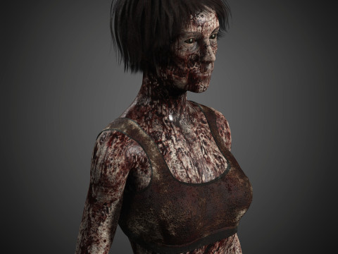Zombie Character 3D Model