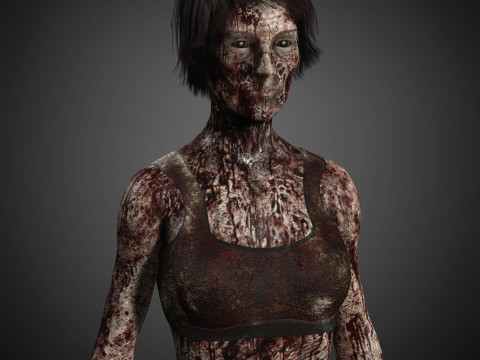 Zombie Character 3D Model