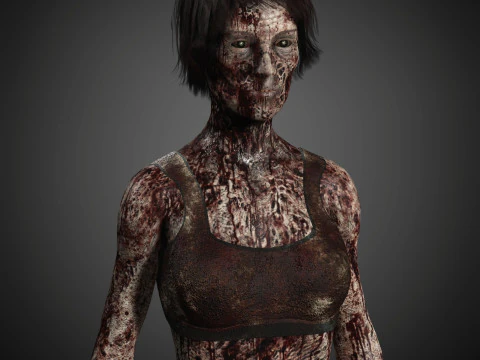 Zombie Character 3D Model