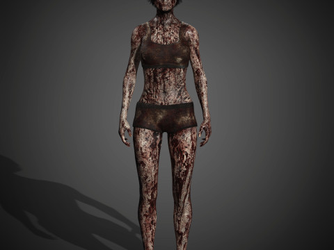 Zombie Character 3D Model