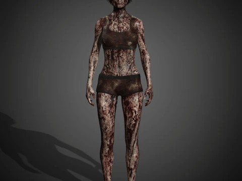 Zombie Character 3D Model