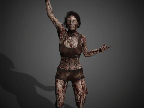 Zombie Character 3D Model