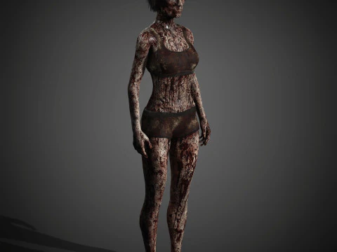 Zombie Character 3D Model