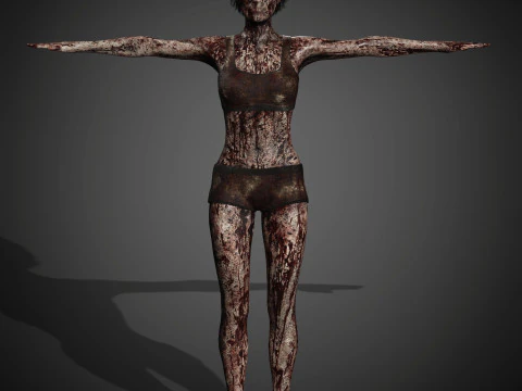 Zombie Character 3D Model