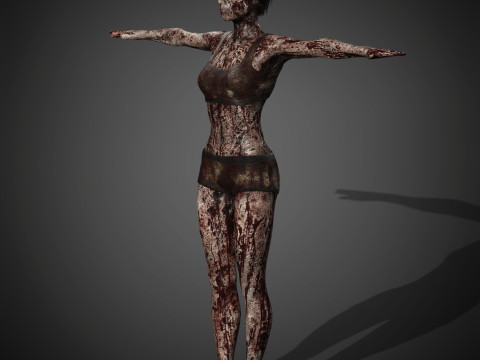 Zombie Character 3D Model