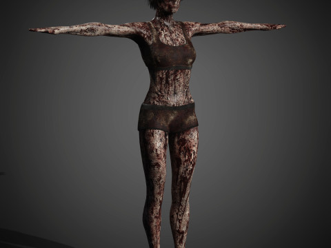 Zombie Character 3D Model