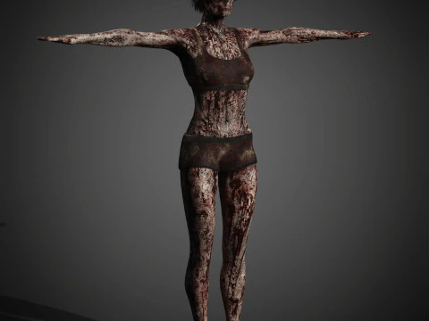 Zombie Character 3D Model