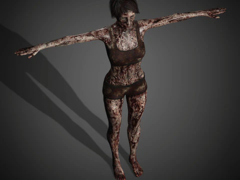 Zombie Character 3D Model