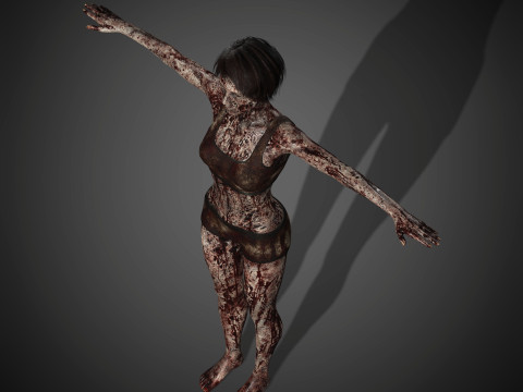 Zombie Character 3D Model