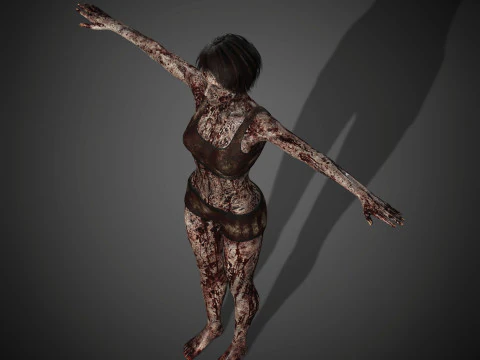 Zombie Character 3D Model