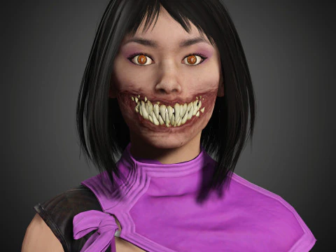 Mileena Character 3D Model